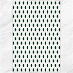 Polka Dots - Forest Green on White Canvas 24  x 36 