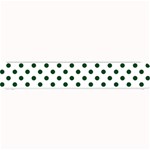Polka Dots - Forest Green on White Small Bar Mat
