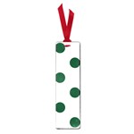 Polka Dots - Forest Green on White Small Book Mark