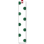 Polka Dots - Forest Green on White Large Book Mark
