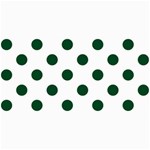 Polka Dots - Forest Green on White 4  x 8  Photo Cards