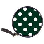 Polka Dots - White on Deep Green Classic 20-CD Wallet