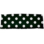 Polka Dots - White on Deep Green Body Pillow Case Dakimakura (Two Sides)