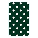 Polka Dots - White on Deep Green Memory Card Reader (Rectangular)