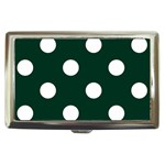 Polka Dots - White on Deep Green Cigarette Money Case