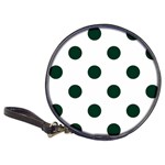 Polka Dots - Deep Green on White Classic 20-CD Wallet