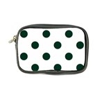 Polka Dots - Deep Green on White Coin Purse