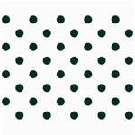 Polka Dots - Deep Green on White Collage 8  x 10 