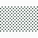 Polka Dots - Deep Green on White Collage 12  x 18 