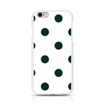 Polka Dots - Deep Green on White Apple iPhone 6/6S Silicone Case (Transparent)