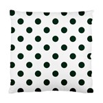Polka Dots - Deep Green on White Standard Cushion Case (Two Sides)