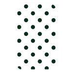 Polka Dots - Deep Green on White Memory Card Reader (Rectangular)