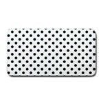 Polka Dots - Deep Green on White Medium Bar Mat