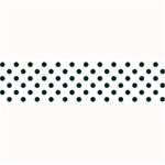 Polka Dots - Deep Green on White Medium Bar Mat