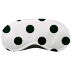 Polka Dots - Deep Green on White Sleeping Mask