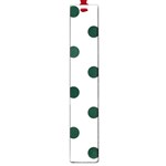 Polka Dots - Deep Green on White Large Book Mark