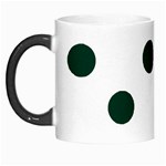 Polka Dots - Deep Green on White Morph Mug