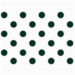 Polka Dots - Deep Green on White 5  x 7  Photo Cards