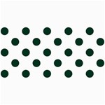 Polka Dots - Deep Green on White 4  x 8  Photo Cards