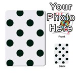 Polka Dots - Deep Green on White Multi-purpose Cards (Rectangle)