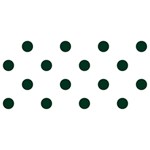 Polka Dots - Deep Green on White YOU ARE INVITED 3D Greeting Card (8x4)