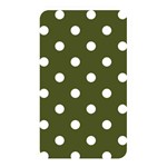 Polka Dots - White on Army Green Memory Card Reader (Rectangular)