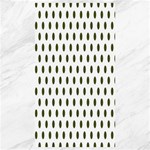 Polka Dots - Army Green on White Canvas 40  x 72 