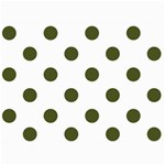 Polka Dots - Army Green on White 5  x 7  Photo Cards