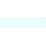 Polka Dots - White on Bubbles Cyan Flano Scarf (Large)