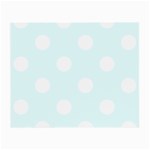 Polka Dots - White on Bubbles Cyan Small Glasses Cloth
