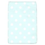 Polka Dots - White on Bubbles Cyan Removable Flap Cover (L)