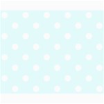 Polka Dots - White on Bubbles Cyan Collage 8  x 10 