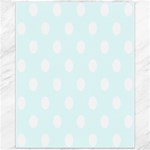 Polka Dots - White on Bubbles Cyan Canvas 11  x 14 