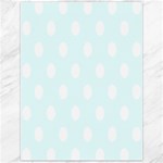 Polka Dots - White on Bubbles Cyan Canvas 12  x 16 