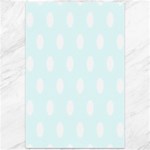 Polka Dots - White on Bubbles Cyan Canvas 12  x 18 