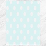 Polka Dots - White on Bubbles Cyan Canvas 18  x 24 