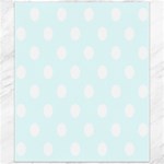 Polka Dots - White on Bubbles Cyan Canvas 20  x 24 