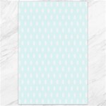 Polka Dots - White on Bubbles Cyan Canvas 24  x 36 