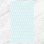 Polka Dots - White on Bubbles Cyan Canvas 40  x 72 
