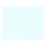 Polka Dots - White on Bubbles Cyan Double Sided Flano Blanket (Large)
