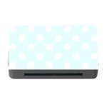 Polka Dots - White on Bubbles Cyan Memory Card Reader with CF