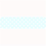 Polka Dots - White on Bubbles Cyan Medium Bar Mat