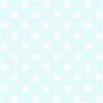 Polka Dots - White on Bubbles Cyan ScrapBook Page 8  x 8 