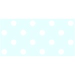 Polka Dots - White on Bubbles Cyan YOU ARE INVITED 3D Greeting Card (8x4)