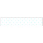 Polka Dots - Bubbles Cyan on White Flano Scarf (Small)