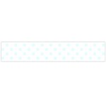 Polka Dots - Bubbles Cyan on White Flano Scarf (Large)