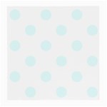 Polka Dots - Bubbles Cyan on White Medium Glasses Cloth