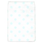 Polka Dots - Bubbles Cyan on White Removable Flap Cover (L)