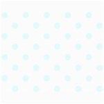 Polka Dots - Bubbles Cyan on White Collage 8  x 10 