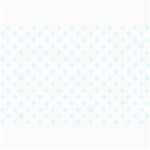 Polka Dots - Bubbles Cyan on White Collage 12  x 18 